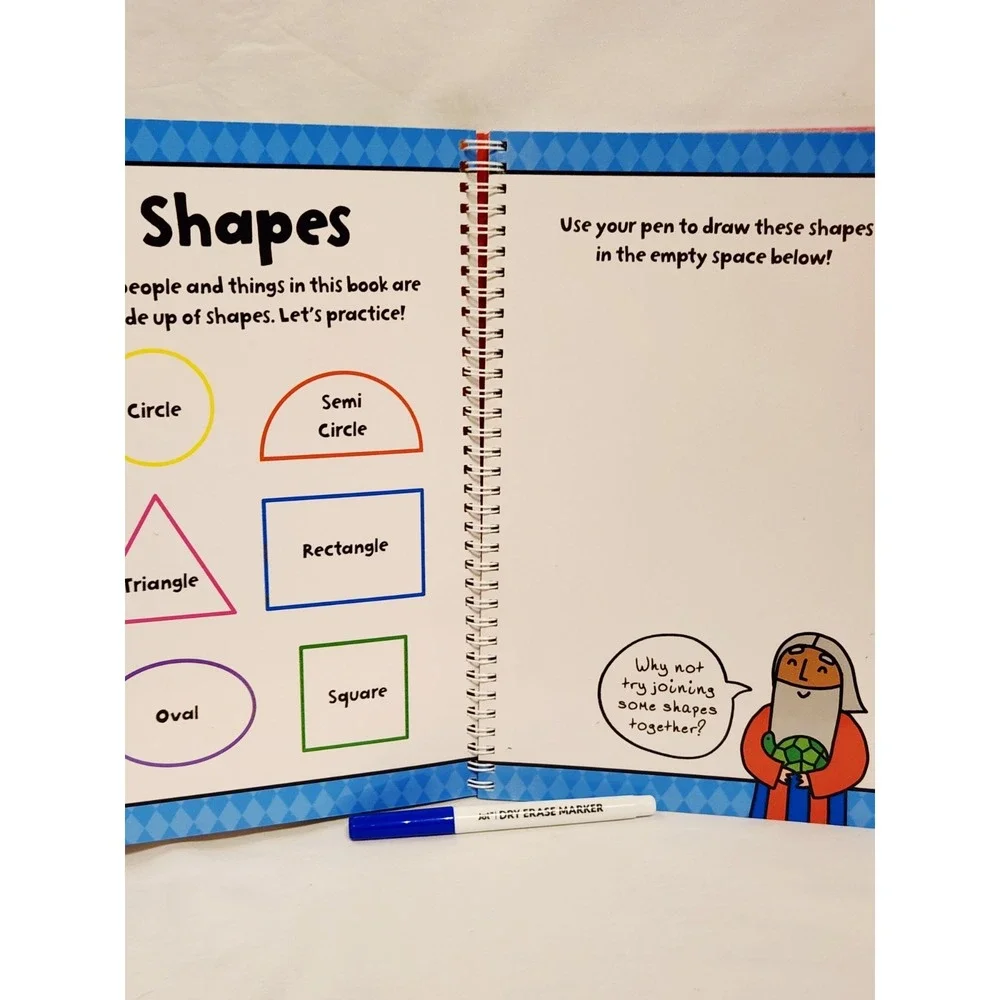 My First Learn to Draw Bible Stories Dry Erase Activity Book Reusable Book